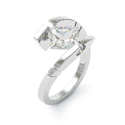 Vintage Zirkonia offener Silberring