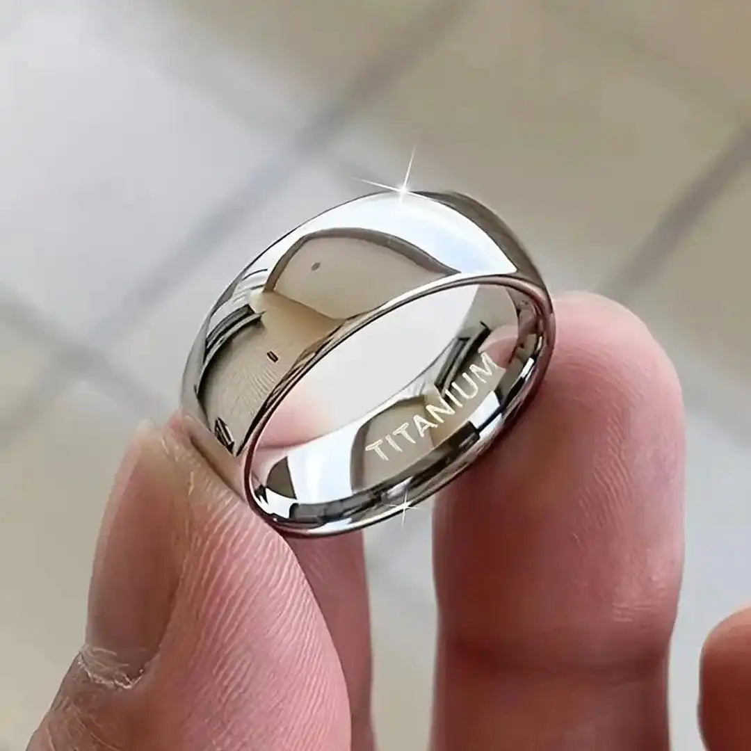 Titanstahl-Ring 6 mm