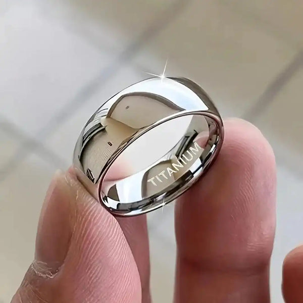 Titanstahl-Ring 6 mm