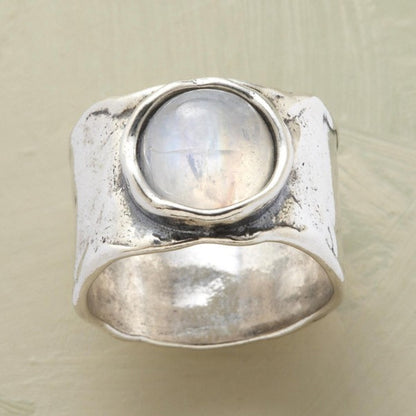 Boho Ring mit Mondstein