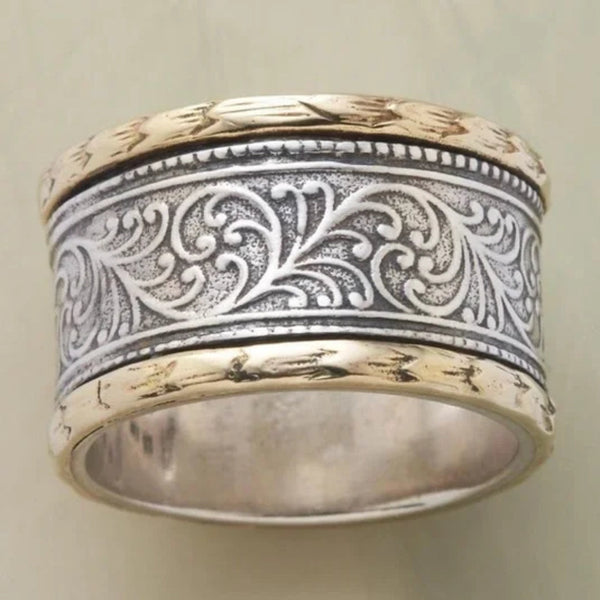 Vintage Ring in Gold und Silber