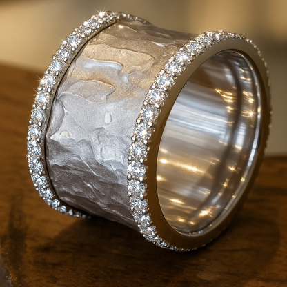 Vintage Silberring mit Zirkonia