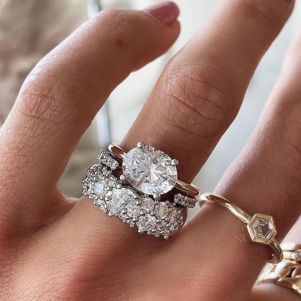 Vintage Brillanz Ring-Set