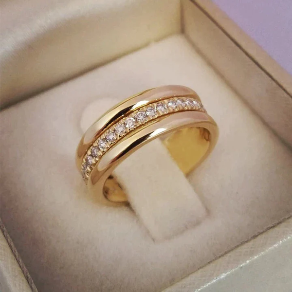 Vintage Ring mit Zirkonia