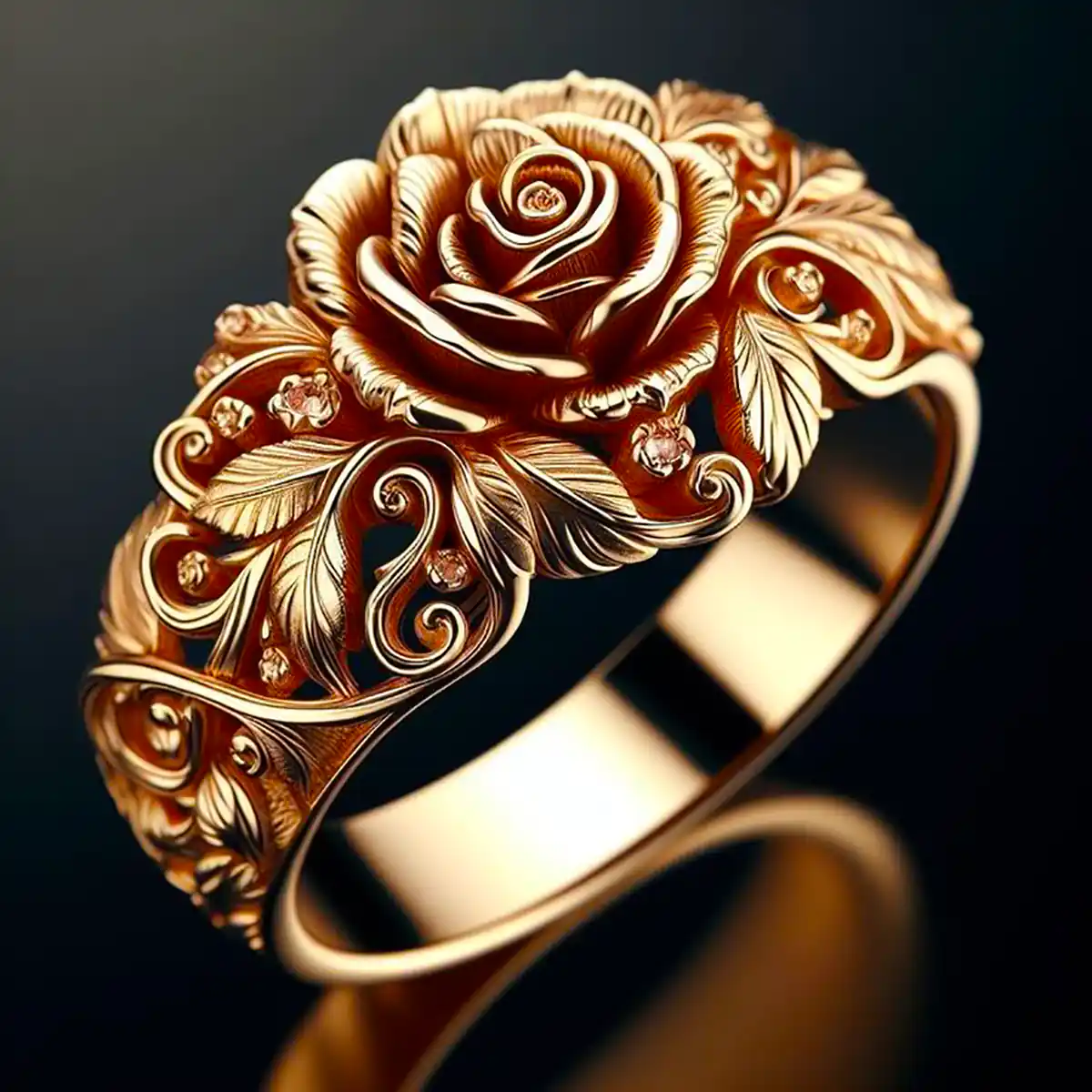 Goldener Blütenring